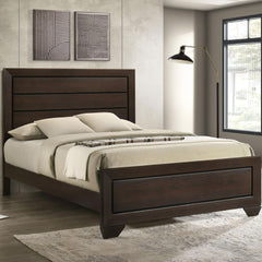 Aeneas Wood Queen Panel Bed Dark Cocoa