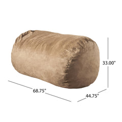 Revelation 6.5 Foot Suede Cylindrical Bean Bag, Tuscany