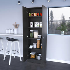 Rectangle 2-Door Storage Tall Cabinet Wenge