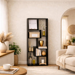 Iphigenia Display Shelf & Bookcase, 5-Tier, Black