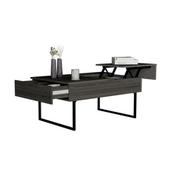Lift Top Coffee Table 2 Dazza, One Drawer, Espresso / Onyx Finish