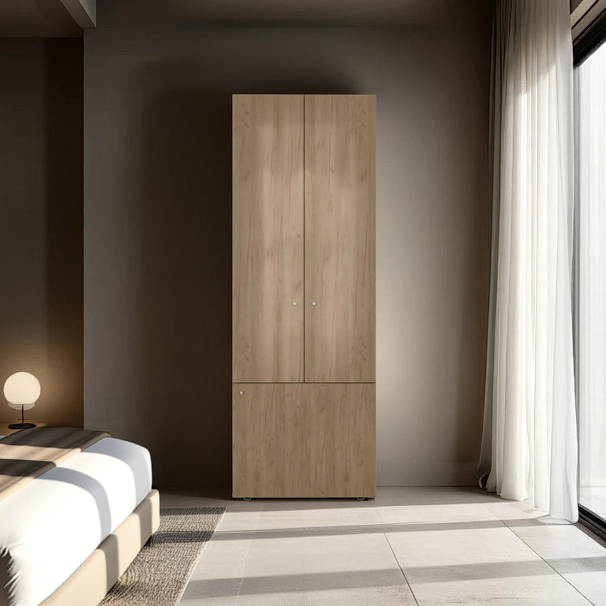 Sanctuary Closet System Duo, Bedroom, Macadamia