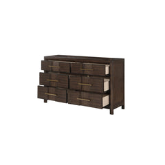 Oasis Modern Style 6-Drawer Dresser Made with Wood in Walnut(Includes Dresser Only)