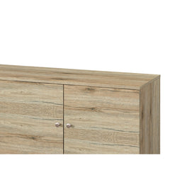 Tale TV Stand for TVs up to 63", with 2 Storage Shelves& 1 Cabinet, Modern Entertainment Centre for TV in Living Room in Oak