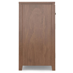 Gallery 54 inch Wide Solid Wood Sideboard Buffet in Medium Saddle Brown