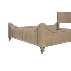 Queen Panel Bed in Sand Finish With Transitional Casual Design