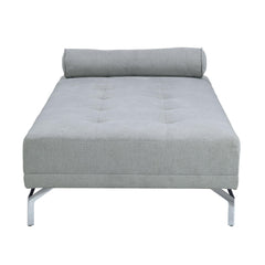 Summit Gray Melange Velvet Sofa Bed W/Pillow