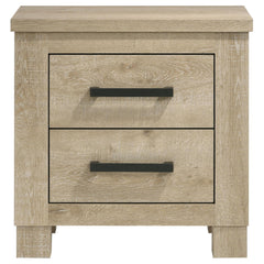 Poem Weathered Oak 2-drawer Nightstand Bedside Table
