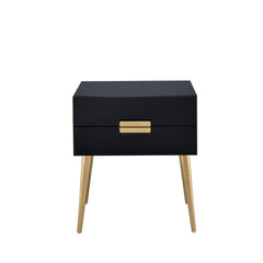 Hera Black & Gold Finish End Table