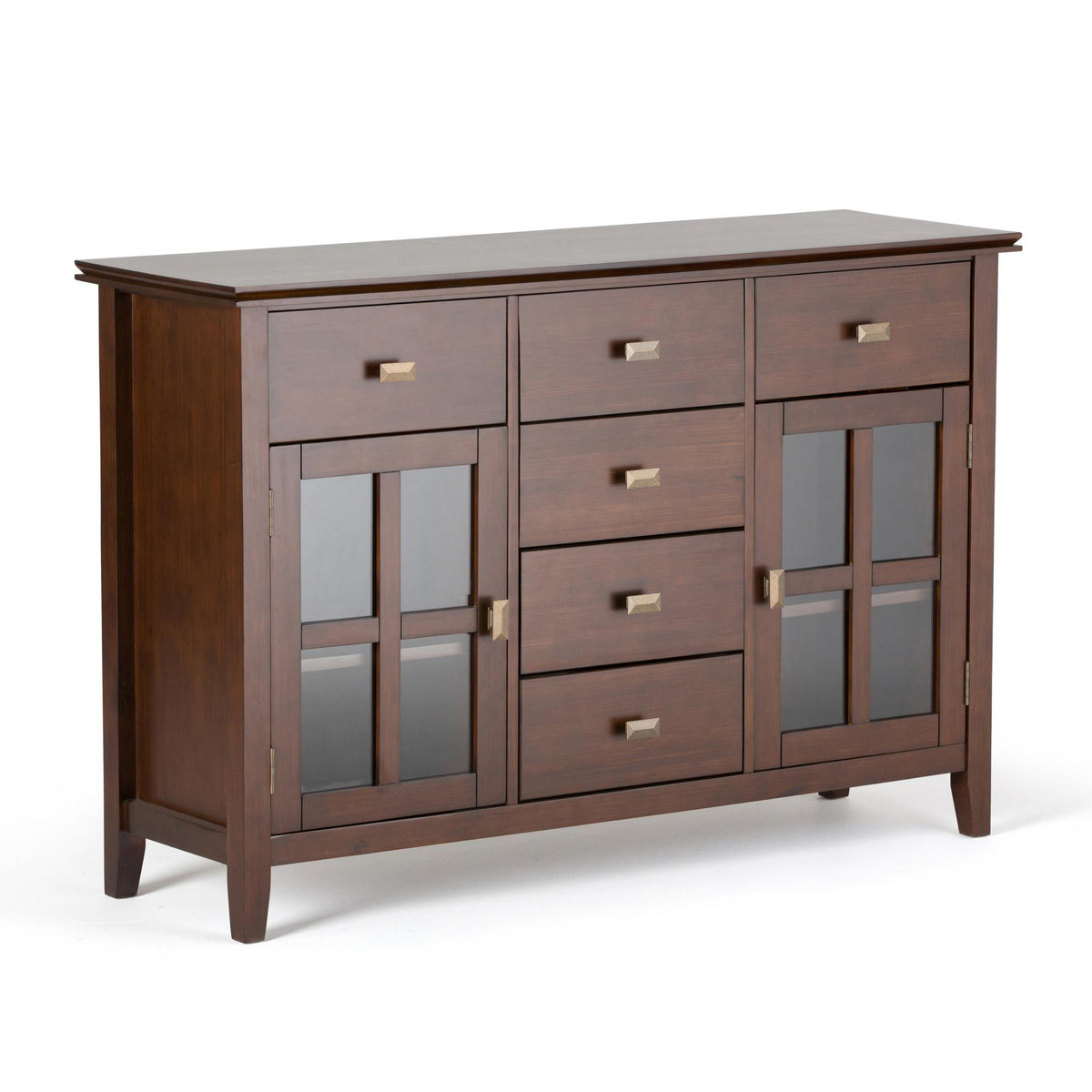 Demeter Solid Wood Sideboard Buffet in Russet Brown