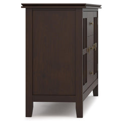 Demeter 60 inch Wide Solid Wood Large Sideboard Buffet in Dark Chestnut Brown