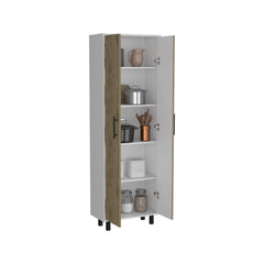 Valhalla Manacor, Five Shelves, Macadamia and White Finish