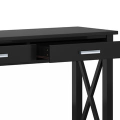 Eden 47 inch Wide Solid Wood Console Sofa Table in Black