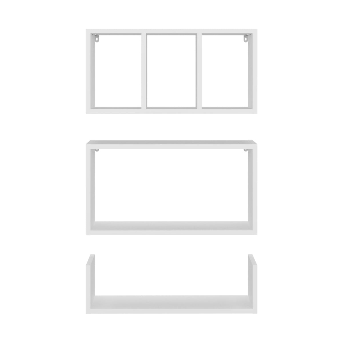 Aphrodite Wall Shelves Set of 3, Modern Floating Shelves for Home Storage and Decoration of Living Rooms, Studios, Office or Bedroom