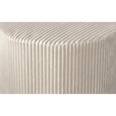 Corduroy Upholstery Full Compressed Ottoman