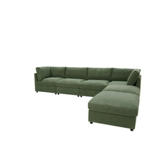 Corduroy Reversible Modular Sectional