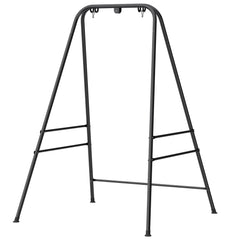 Hammock Chair Stand  Indoor and Outdoor Use with Anti-Slip Foot Pads, 2 Carabiners, Black