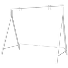 Metal Porch Swing Stand, Heavy Duty Swing Frame, Hanging Chair Stand Only, 528 LBS Weight Capacity, for Backyard, Patio, Lawn, Playground, White