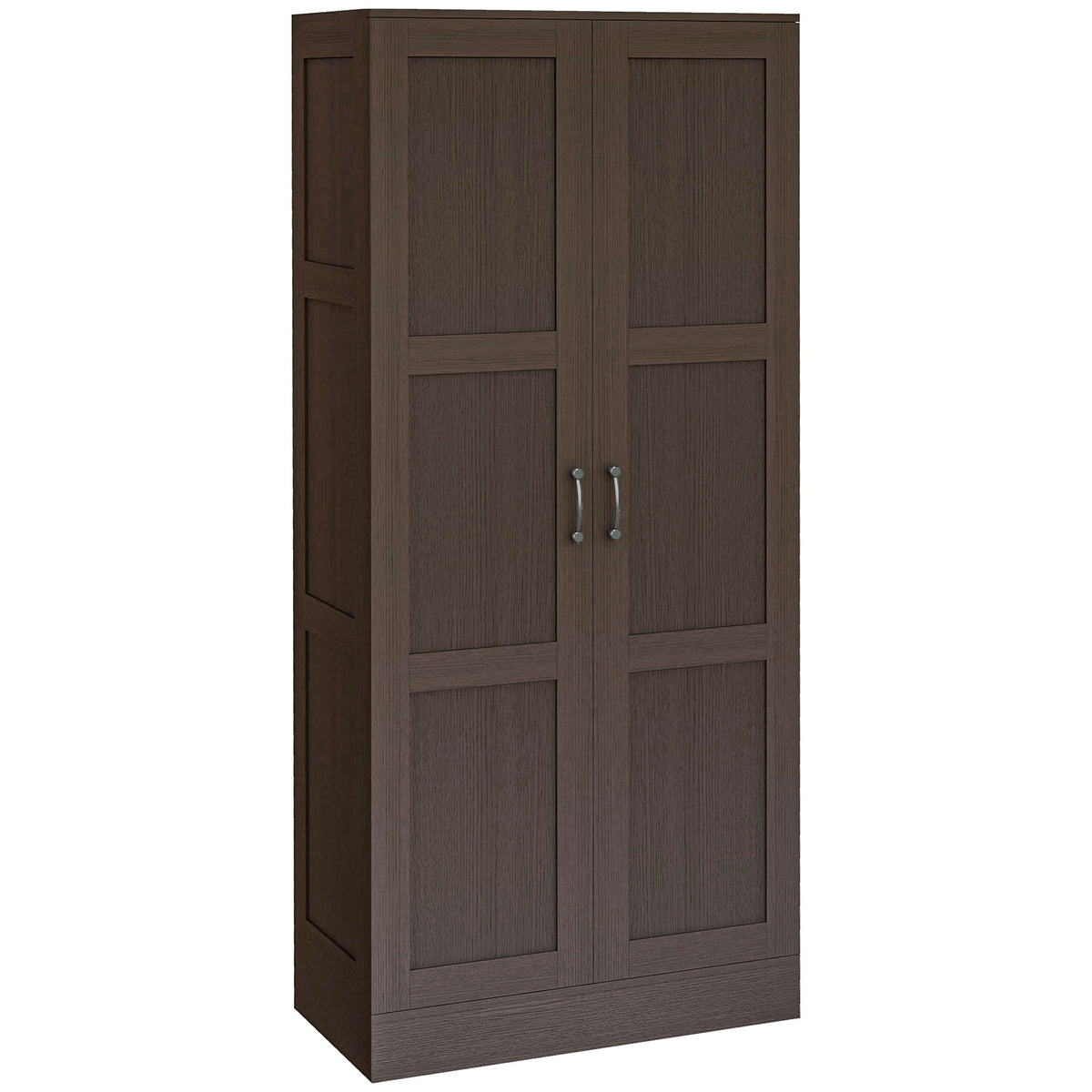 Storage Cabinet w/ Storage Shelves, Pantry Cabinet, Coffee