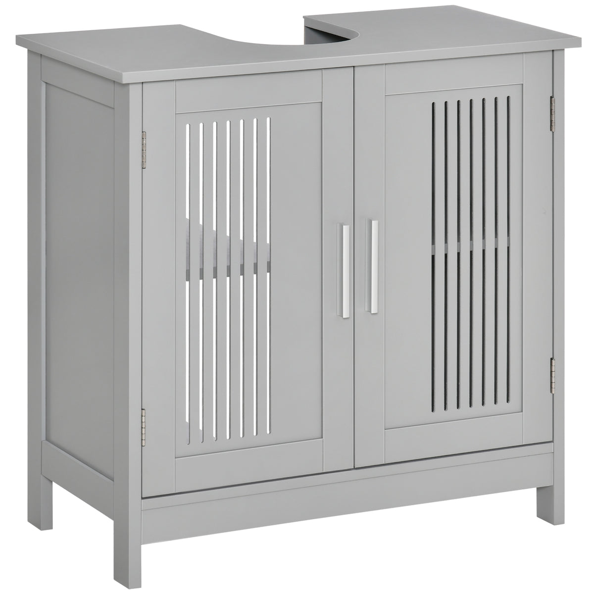 Under Sink Pedestal Storage Bathroom Cabinet, Grey