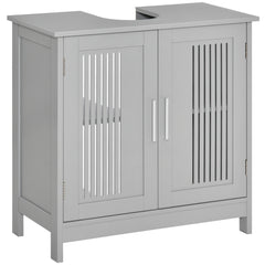 Under Sink Pedestal Storage Bathroom Cabinet, Grey
