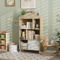 4-Cubby Children's Toy Shelf, Kids Bookshelf and Toy Storage for Playroom, Children's Room, Living Room,