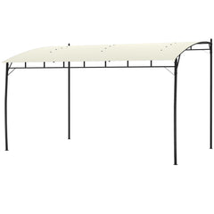 10' x 13' Outdoor Pergola Gazebo, Garden Sun Shade Shelter with Metal Frame for Porch, Patio, Deck, Backyard, Cream