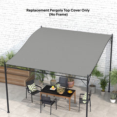 Pergola Canopy Replacement, Pergola Shade Cover for 10' x 10' Pergola ( 84C-038 Series), Dark Gray
