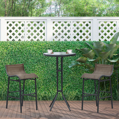 3 Piece Bar Height Outdoor Bistro Set for 2, Tan