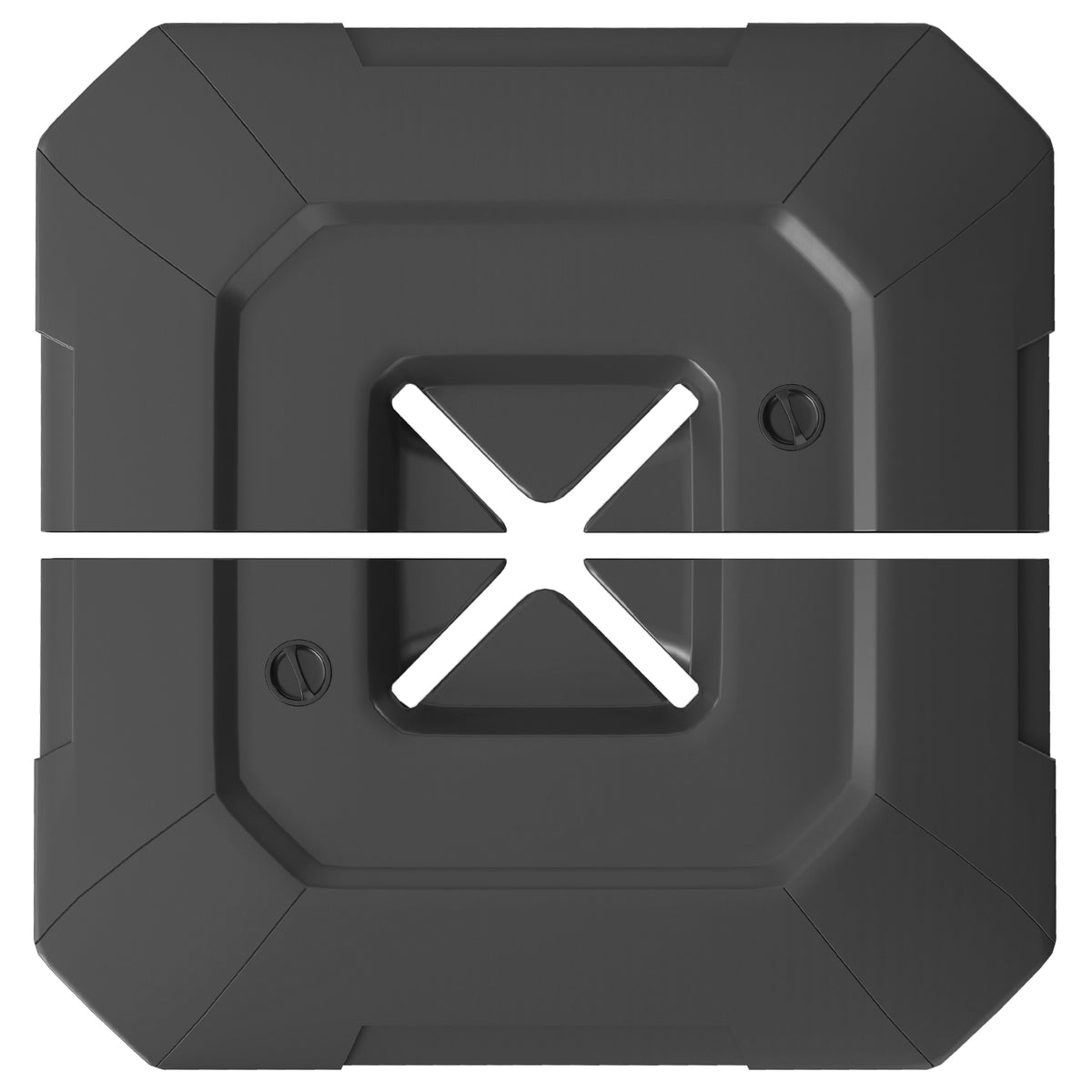 2-Piece Cantilever Umbrella Base Weight Set, 231 lb Water or Sand Fillable Outdoor Offset Umbrella Weights, Black