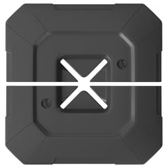 2-Piece Cantilever Umbrella Base Weight Set, 231 lb Water or Sand Fillable Outdoor Offset Umbrella Weights, Black