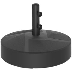 Patio Umbrella Base Holder, Heavy Duty Outdoor Umbrella Stand Base, Filled Up to 66lbs with Stand or 55lbs with Water for Garden, Poolside, Black