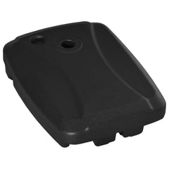 Cantilever Offset Umbrella Base Portable Square Parasol Weights with Wheels, Water and Sand Filled, Up to 165 lbs, Black