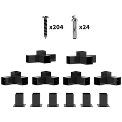 12PCS Pergola Kit, Pergola Brackets with 3-Way & 4-Way Corner Brackets for 4"x4" (Actual 3.6"x3.6") Lumber