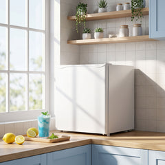 1.1 Cu.Ft Countertop Mini Freezer, Compact Upright Freezer with Removable Shelves, White