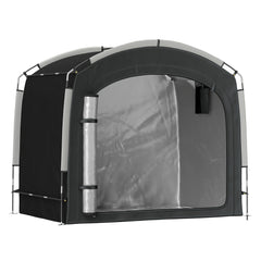 Bike Storage Shed Tent, Portable and Waterproof with 210D Oxford Fabric and Carry Bag for 3-4 Bicycles, Black