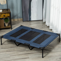48" x 36" Elevated Breathable Dog Bed w/ Carry Bag Dark Blue