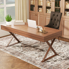 4x6 Area Rug, Vintage Machine Washable Rug, Non-Slip Floor Carpet for Living Room, Bedroom, Dining Room, Tan