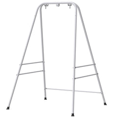 Hammock Chair Stand  Indoor and Outdoor Use with Anti-Slip Foot Pads, 2 Carabiners, White