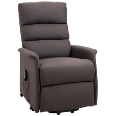 Power Lift Chair for Seniors, Electric Lift Recliner Chair with Remote Control, Side Pockets for Living Room, Brown