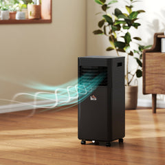 8000 BTU Portable Air Conditioner with Dehumidifier, Cooling Fan, Sleep, Remote, 24H Timer, Auto Off, Black