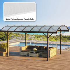 Polycarbonate Greenhouse Panels UV Protected Twin-Wall Polycarbonate Sheet 47.2" x 23.6" 10 Pack Clear