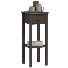 2-Tier Side Table with Drawer and Shelf, End Table for Living Room and Hallway, Coffee