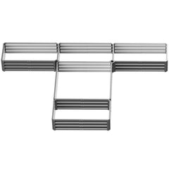 Steel Raised Garden Bed, Set of 5 Large Box Planters for Outdoor Plants Vegetables Flowers Herbs, 8x8x1ft, Gray