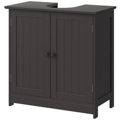 Bathroom Vanity Cabinet, Under Sink Bathroom Cabinet with 2 Doors and Adjustable Shelf, Coffee
