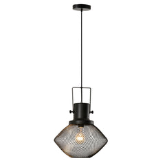 Industrial Pendant Light Fixtures with Adjustable Hanging Chain, Black