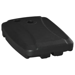 Cantilever Offset Umbrella Base Portable Square Parasol Weights with Wheels, Water and Sand Filled, Up to 165 lbs, Black