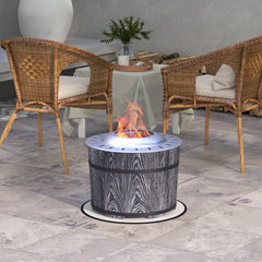 Smokeless Fire Pit, Portable Camping Bonfire Stove with Mat for Backyard, Patio, Picnic, Magnesium Oxide, Black