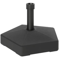 Patio Umbrella Base Holder, Heavy Duty Outdoor Umbrella Stand Base, Filled Up to 42lbs with Sand or 33lbs with Water for Garden, Poolside, Black
