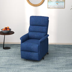 Power Lift Chair for Seniors, Electric Lift Recliner Chair with Remote Control, Side Pockets for Living Room, Dark Blue